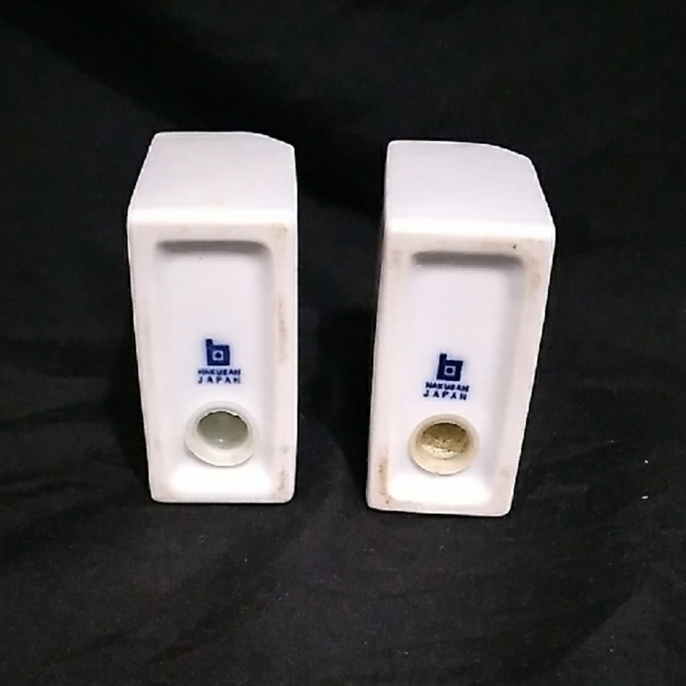 Vintage Japan Architectural Salt & Pepper Shakers By Hakusan Masahiro Mori (S1) - Picture 5 of 8